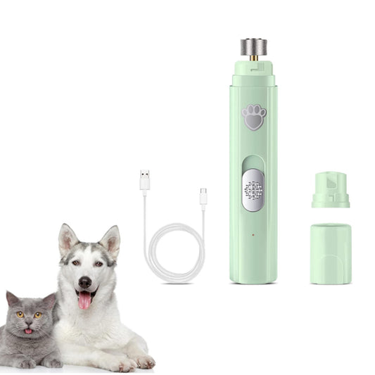 Pet Clipper Dog Cat Nail Claw Grooming Grinder Trimmer Electric Nail File Green