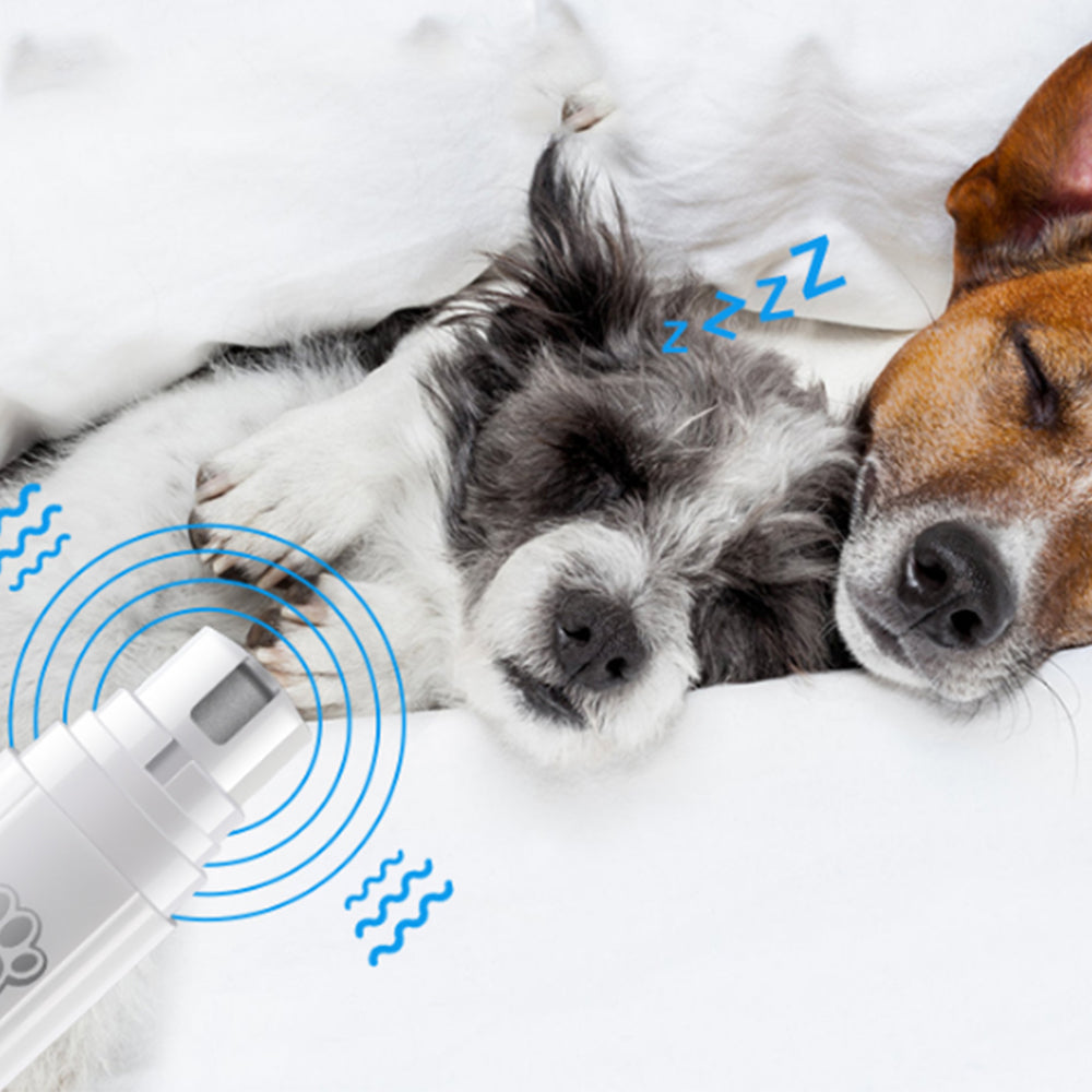 Pet Clipper Dog Cat Nail Claw Grooming Grinder Trimmer Electric Nail File White