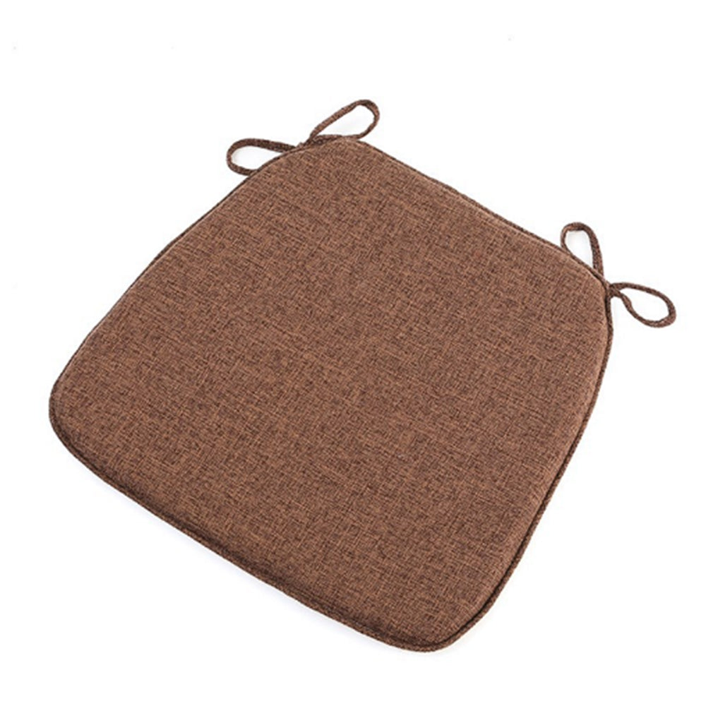 Hoof-Shape Chair Cushion With Ties For Dining Chair Non-Slip Cushion Pad Coffee