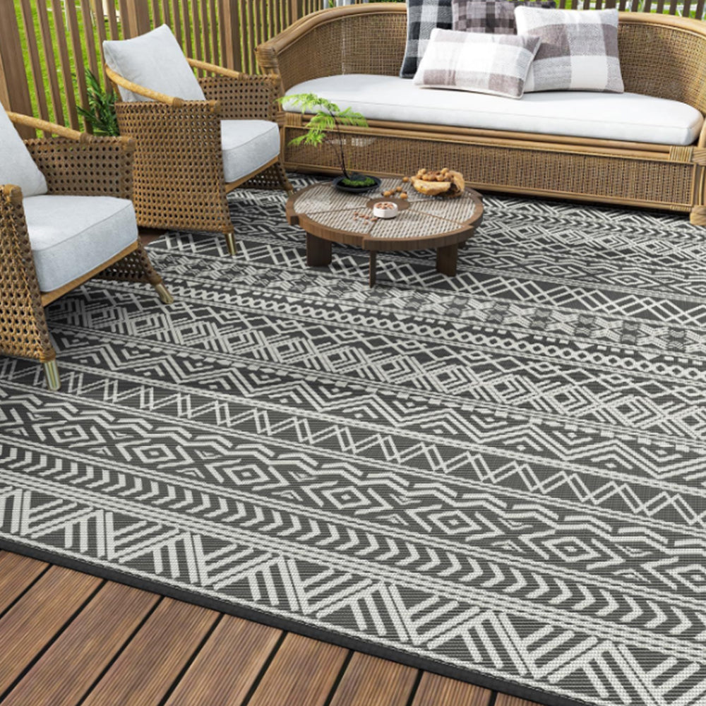 120x160cm Geometric Striped Pattern Rug Indoor Outdoor Modern Rug ST1