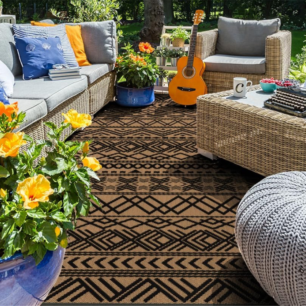 120x160cm Geometric Striped Pattern Rug Indoor Outdoor Modern Rug ST2
