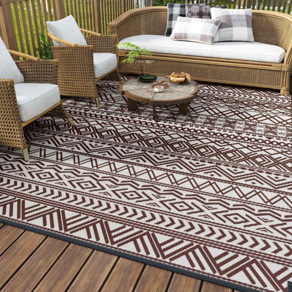 120x160cm Geometric Striped Pattern Rug Indoor Outdoor Modern Rug ST4