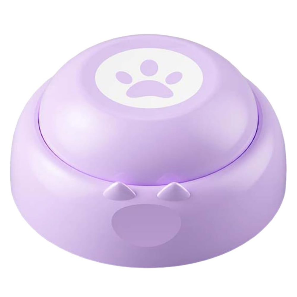 Pet Communication Button Toy Recordable Speaking Button for Pet Training Purple