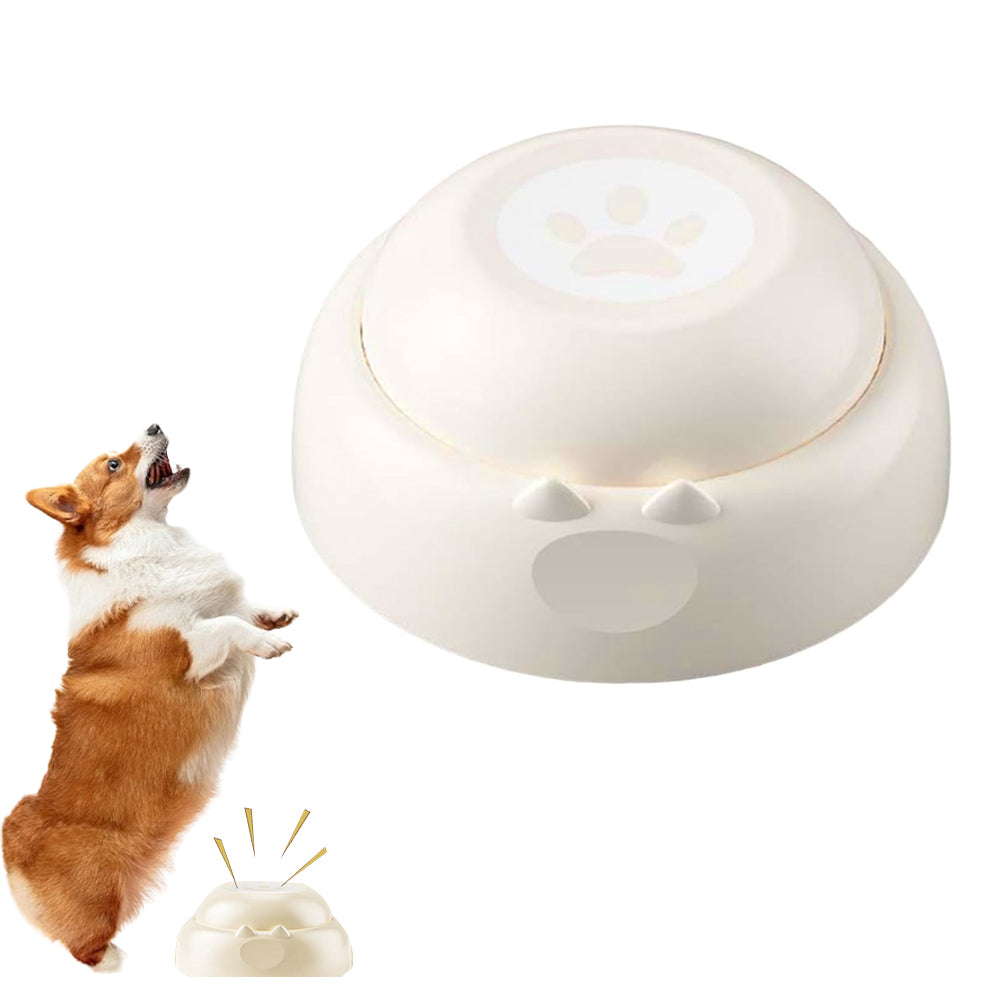 Pet Communication Button Toy Recordable Speaking Button for Pet Training White