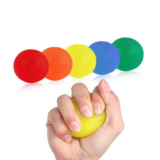 5Pcs Equipment Ball for Wrist Rehab Stress Relief Strength Trainer Hand Grip