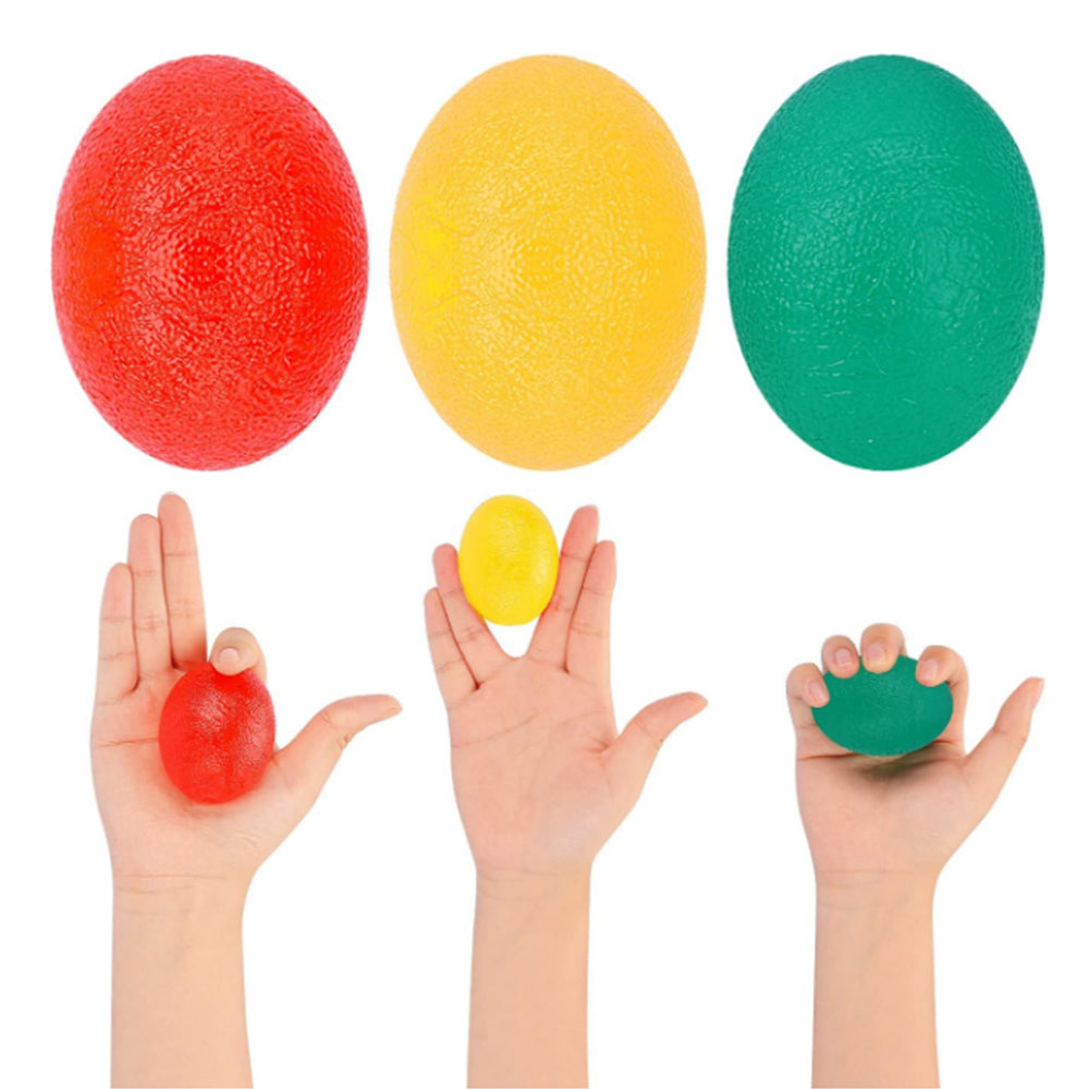 5Pcs Equipment Ball for Wrist Rehab Stress Relief Strength Trainer Hand Grip