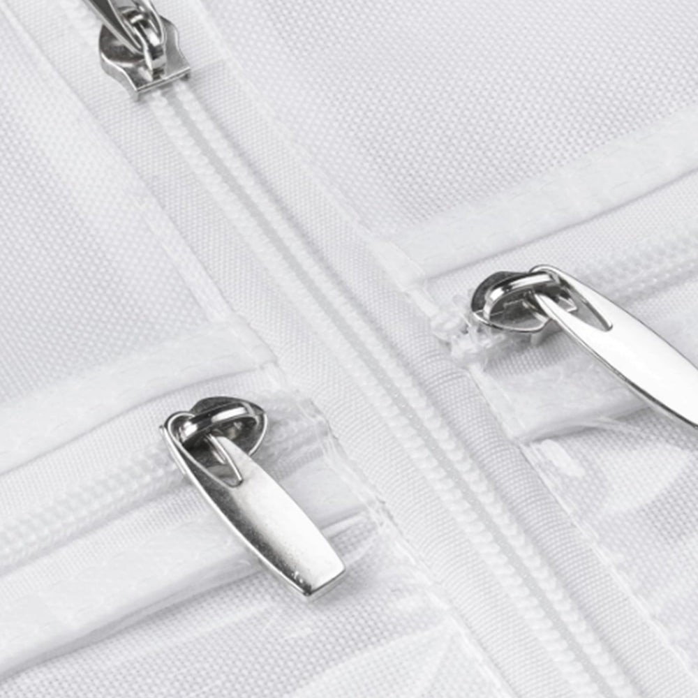 2Pcs Portable Wedding Dress Garment Bag Bridal Gown Garment Cover Storage Bag