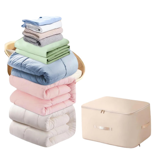 Ultra Space Saving Self Compression Organizer Heavy Duty Moving Bag LightPink XL