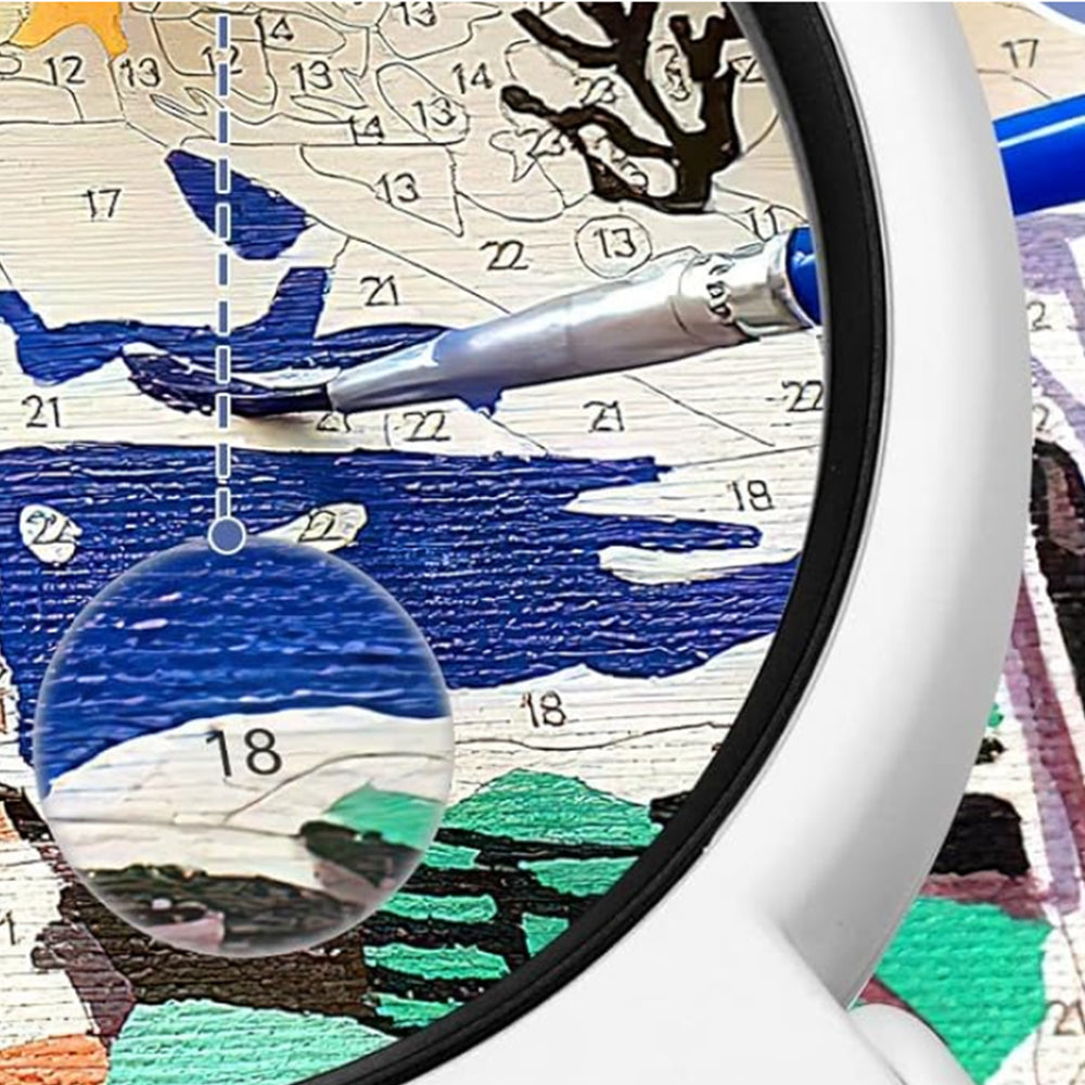 Magnifying Glass with LED Light and Stand Handheld Foldable Magnifier