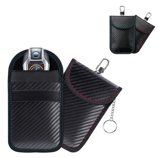 2Pcs RFID Signal Blocking Faraday Bags Key Fob Protector Pouches Wallet Blocker