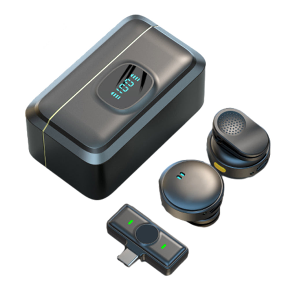 Wireless Lavalier Microphone Mic For Android Vlog Live Stream