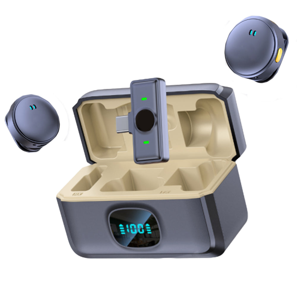 Wireless Lavalier Microphone Mic For Android Vlog Live Stream