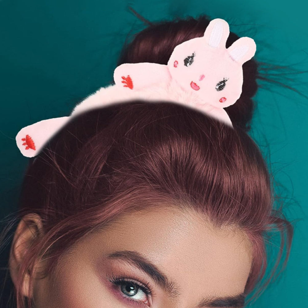 3Pcs Cute Animal Scrunchies Elastics Hair Ties Plush Hair Bands Ponytail Holder