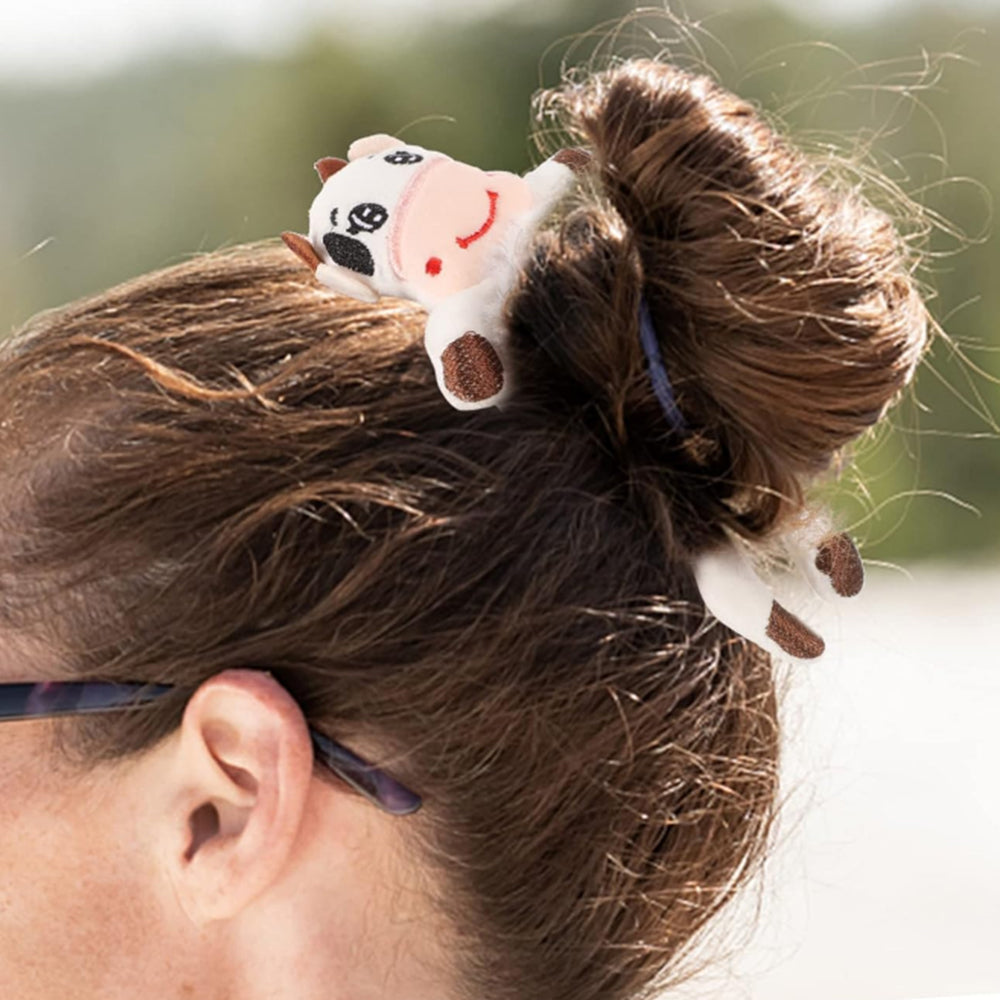 3Pcs Cute Animal Scrunchies Elastics Hair Ties Plush Hair Bands Ponytail Holder