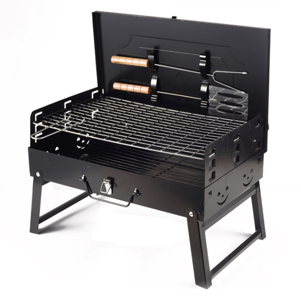 Portable Folding Charcoal BBQ Grill Barbecue Utensil for Camping Picnic Outdoor