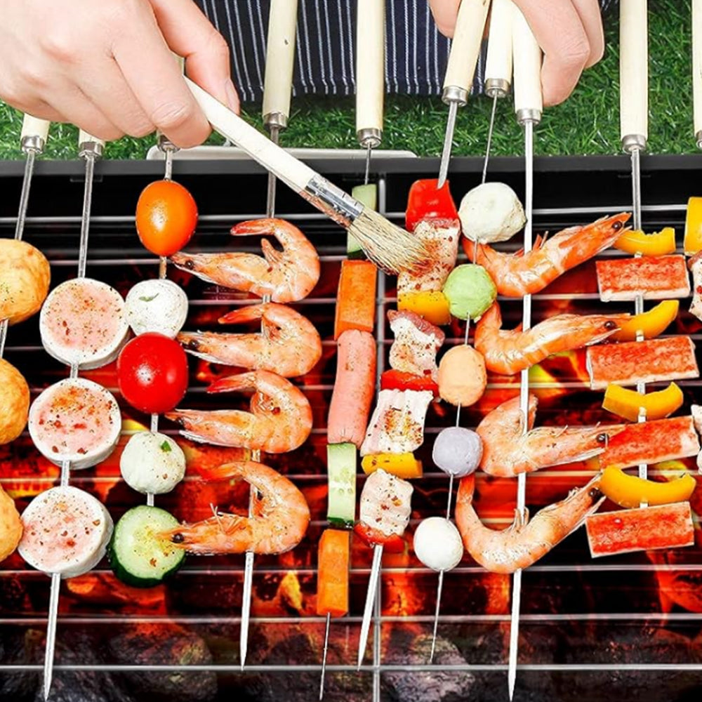 Portable Folding Charcoal BBQ Grill Barbecue Utensil for Camping Picnic Outdoor