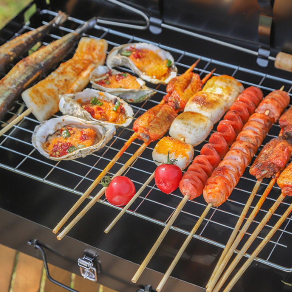 Portable Folding Charcoal BBQ Grill Barbecue Utensil for Camping Picnic Outdoor