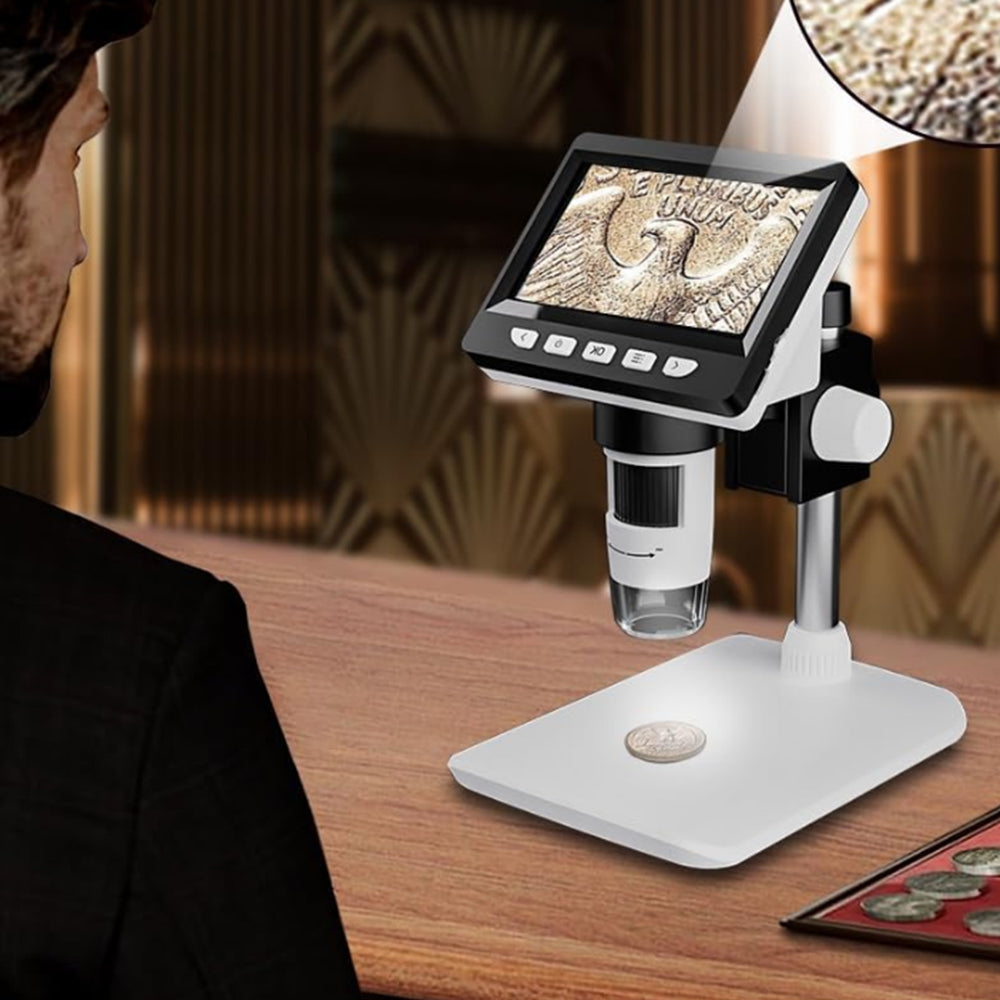 Coin Microscope 1000x Coin Magnifier Digital Microscope Camera IPS Screen