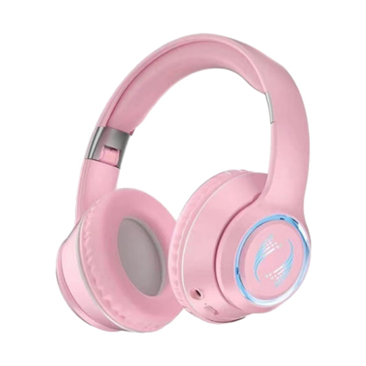 Wireless Bluetooth Headphone Noise Cancelling Stereo Over-Ear Earphones Pink