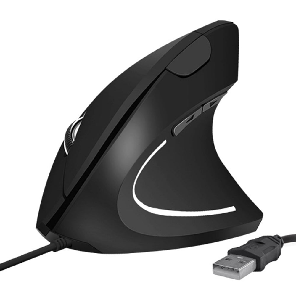 Ergonomic Optical Vertical Mouse 800 1200 1600 DPI 6 Buttons USB Wired Mouse