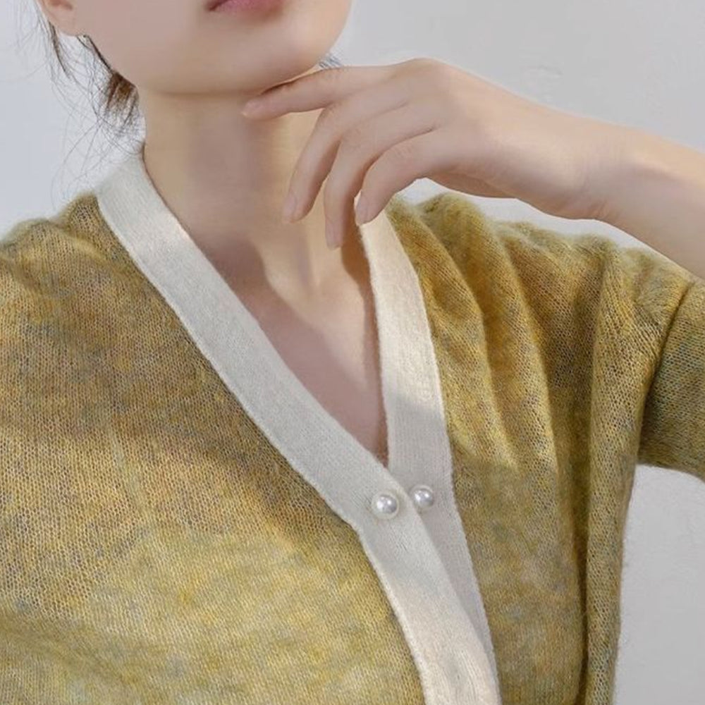 16Pcs Brooch Pins Anti-Exposure Neckline Double-Headed Artificial Pearl Pins ST1