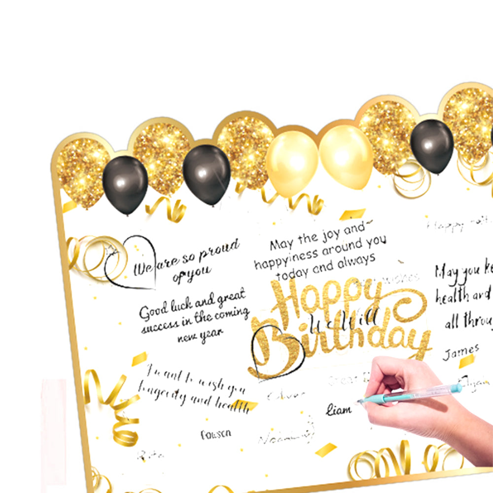 Jumbo Birthday Card Giant Guest Book Big Happy Birthday Card for Party