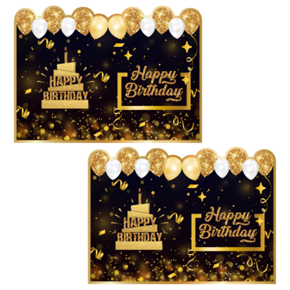 2Pcs Jumbo Birthday Card Giant Guest Book Big Happy Birthday Card for Party