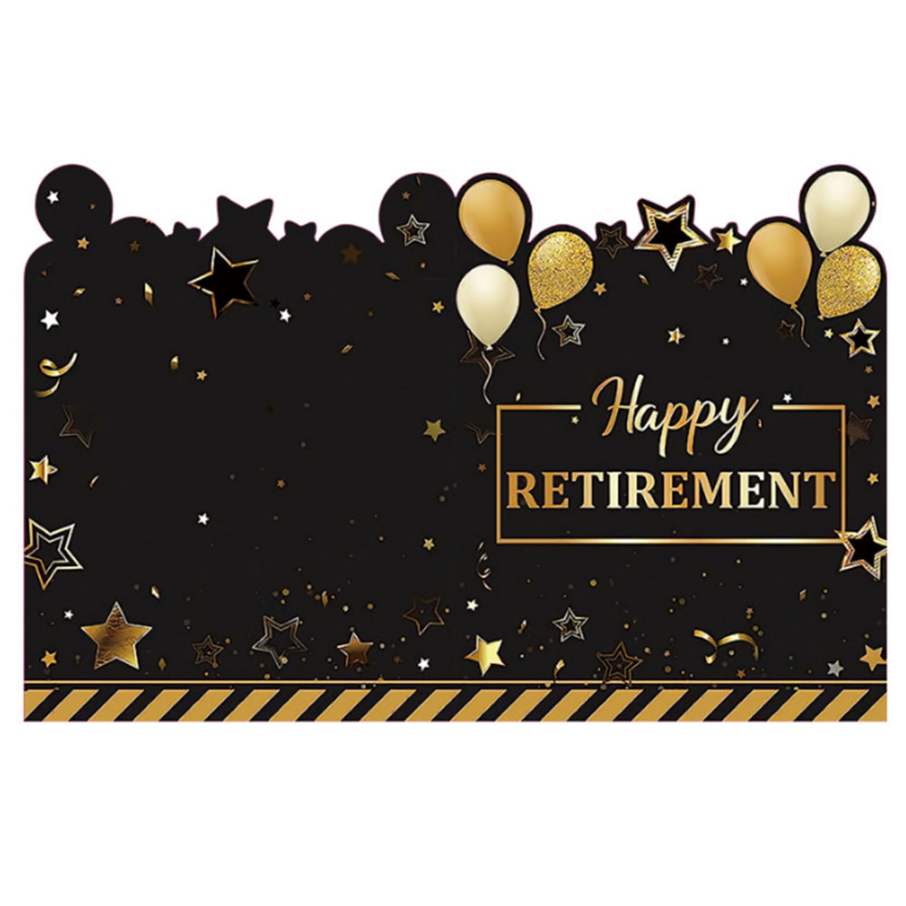 Jumbo Retirement Card Giant Farewell Guest Book Big Happy Retirement Card Gold