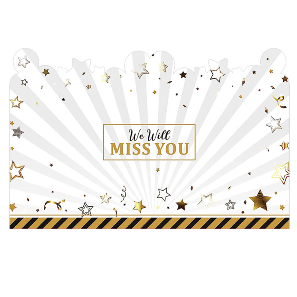 Jumbo Retirement Card Giant Farewell Guest Book Big Happy Retirement Card Gold
