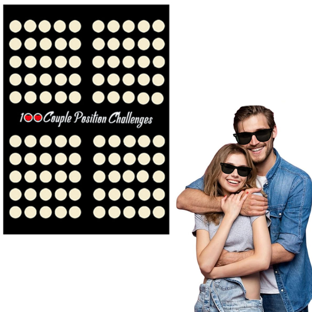 100 Scratch off Date Night Ideas Couples Games Bedroom Scratch off Poster