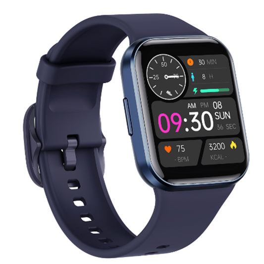 Bluetooth Smart Watch Health Tracker Blood Pressure Heart Rate Monitor Blue