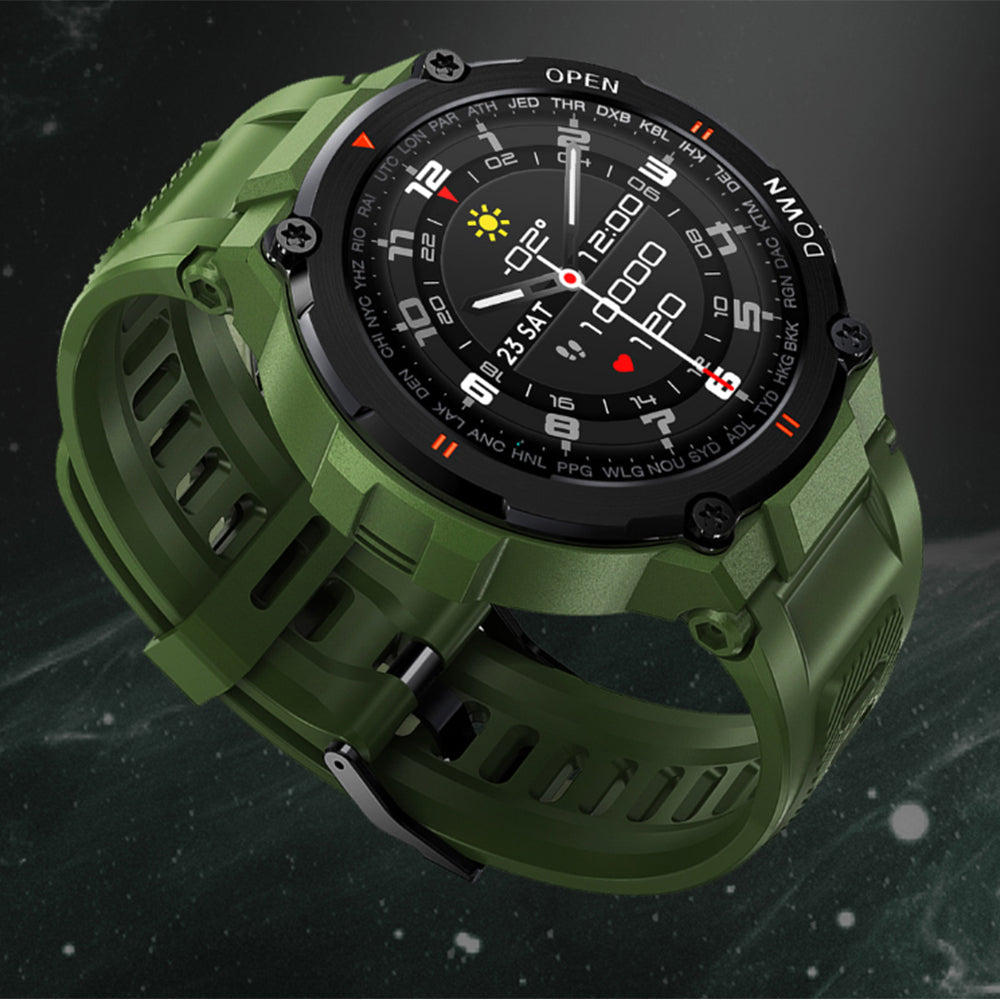 Bluetooth Smart Watch Fitness Tracker Blood Pressure Heart Rate Monitor Green