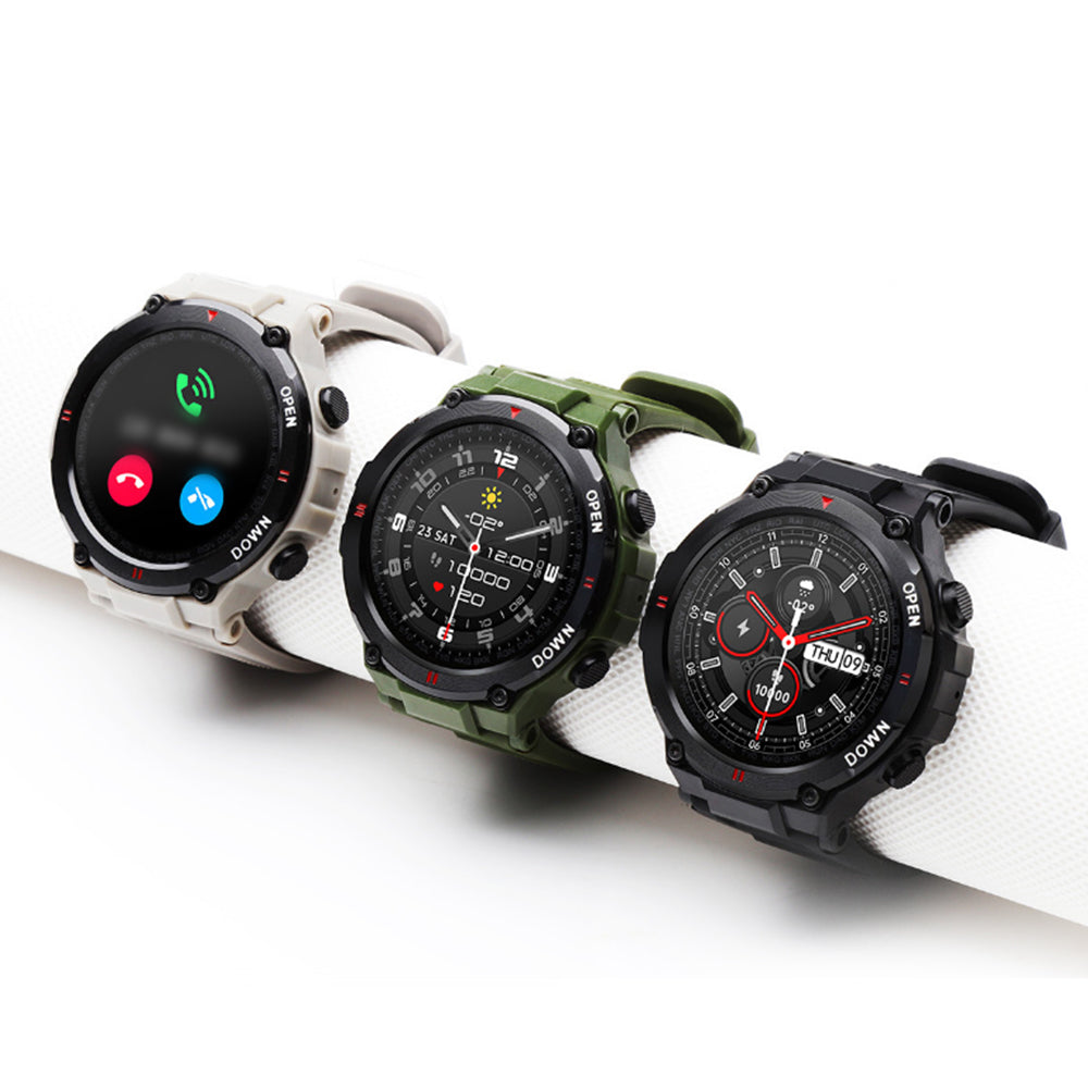 Bluetooth Smart Watch Fitness Tracker Blood Pressure Heart Rate Monitor Grey