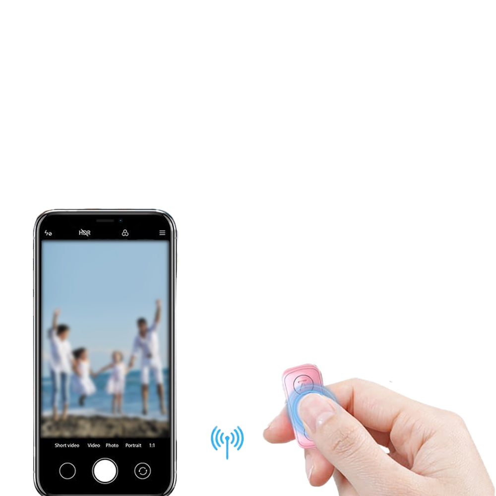 Bluetooth Remote Control Camera Scrolling Ring TikTok Kindle Page Turner Pink