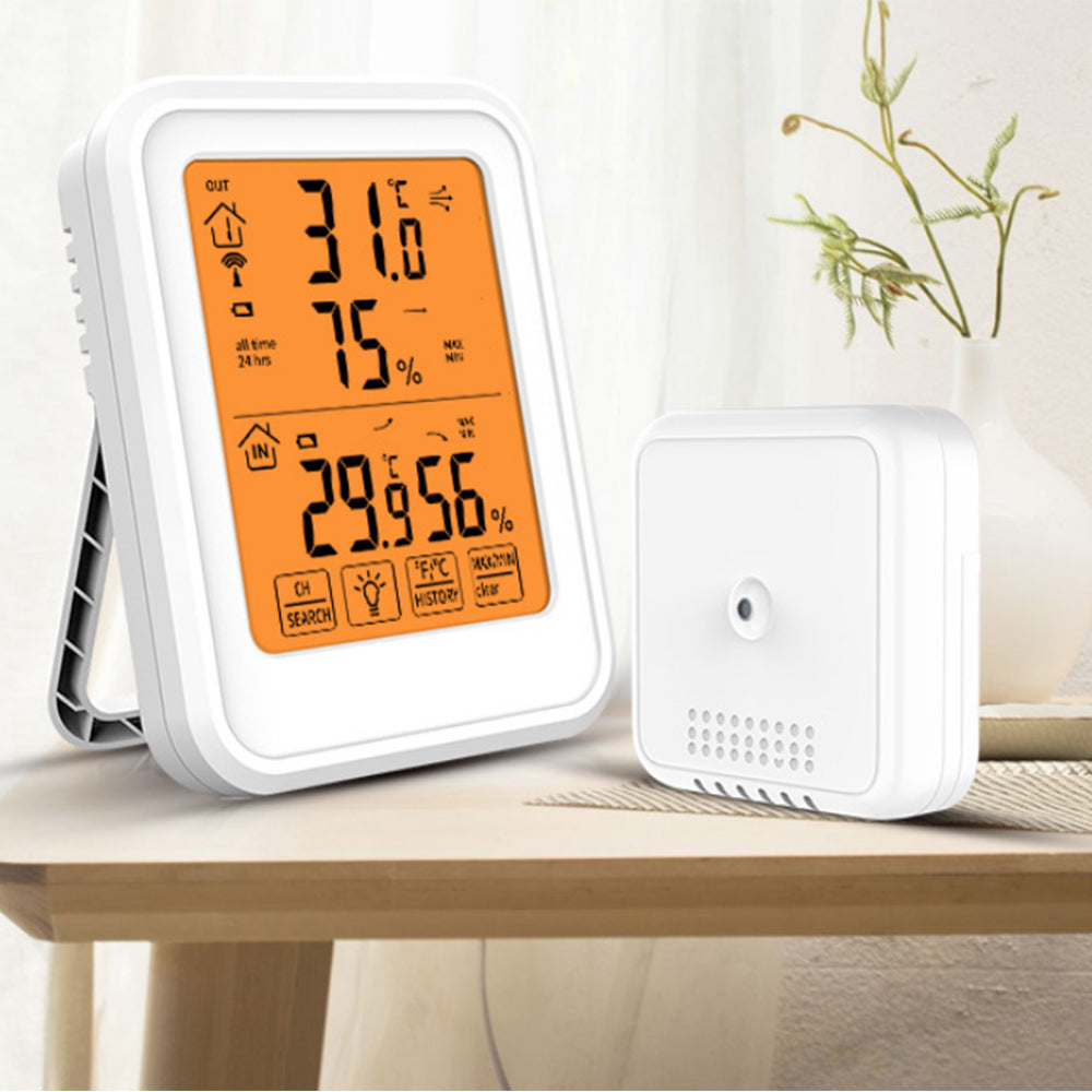 Digital Thermometer Humidity Meter Room Temperature LCD Hygrometer Gauge White