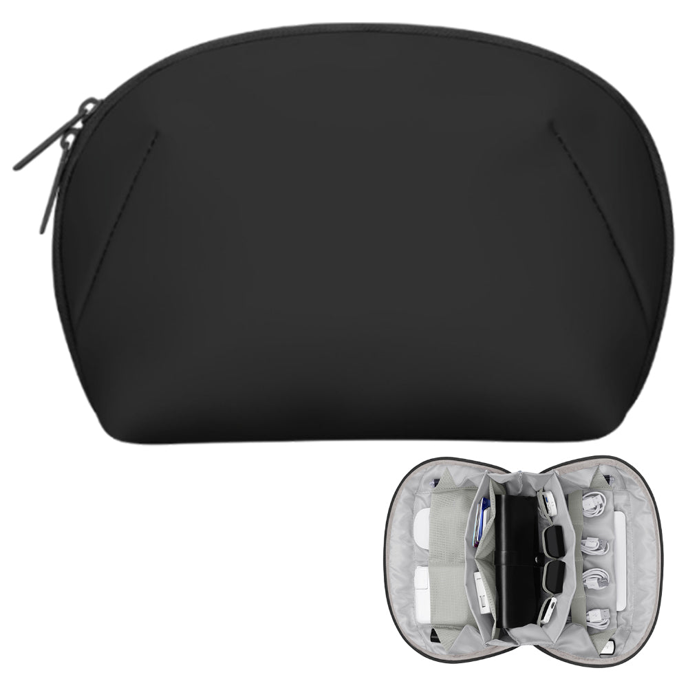 Travel Gadget Organizer Bag Portable Electronics Accessories Pouch Bag Black L