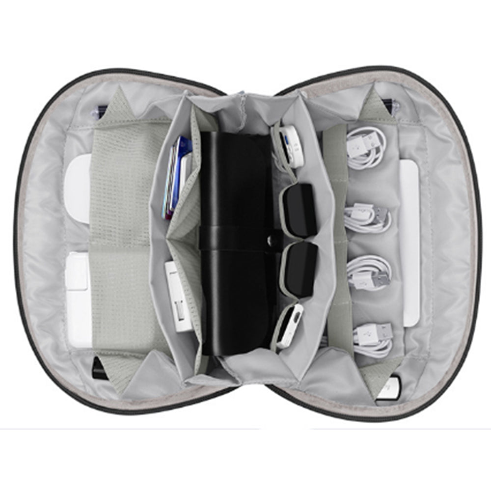 Travel Gadget Organizer Bag Portable Electronics Accessories Pouch Bag Black S