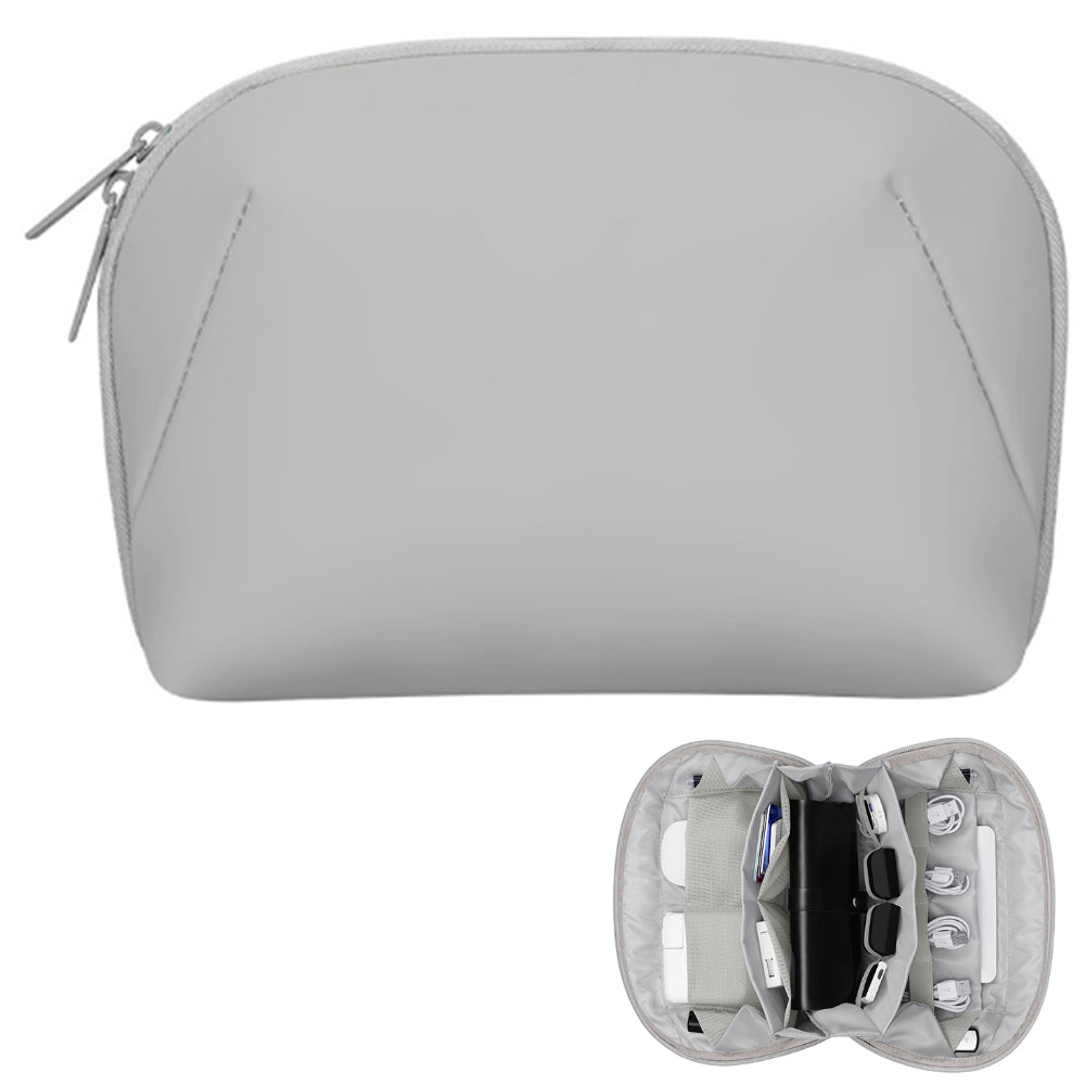 Travel Gadget Organizer Bag Portable Electronics Accessories Pouch Bag Grey L