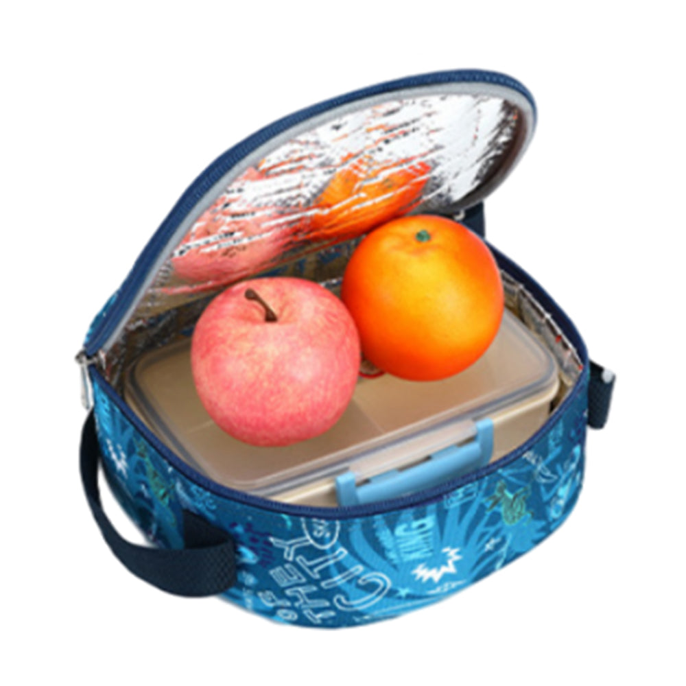 3Pcs Kids Backpack Set with Pencil Case and Insulated Lunch Bag Green Dinosaur