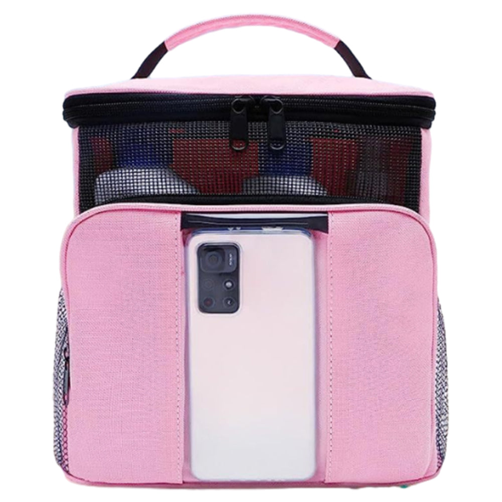 Large Capacity Hanging Makeup Cosmetic Bag Travel Storage Toiletry Bag Pink