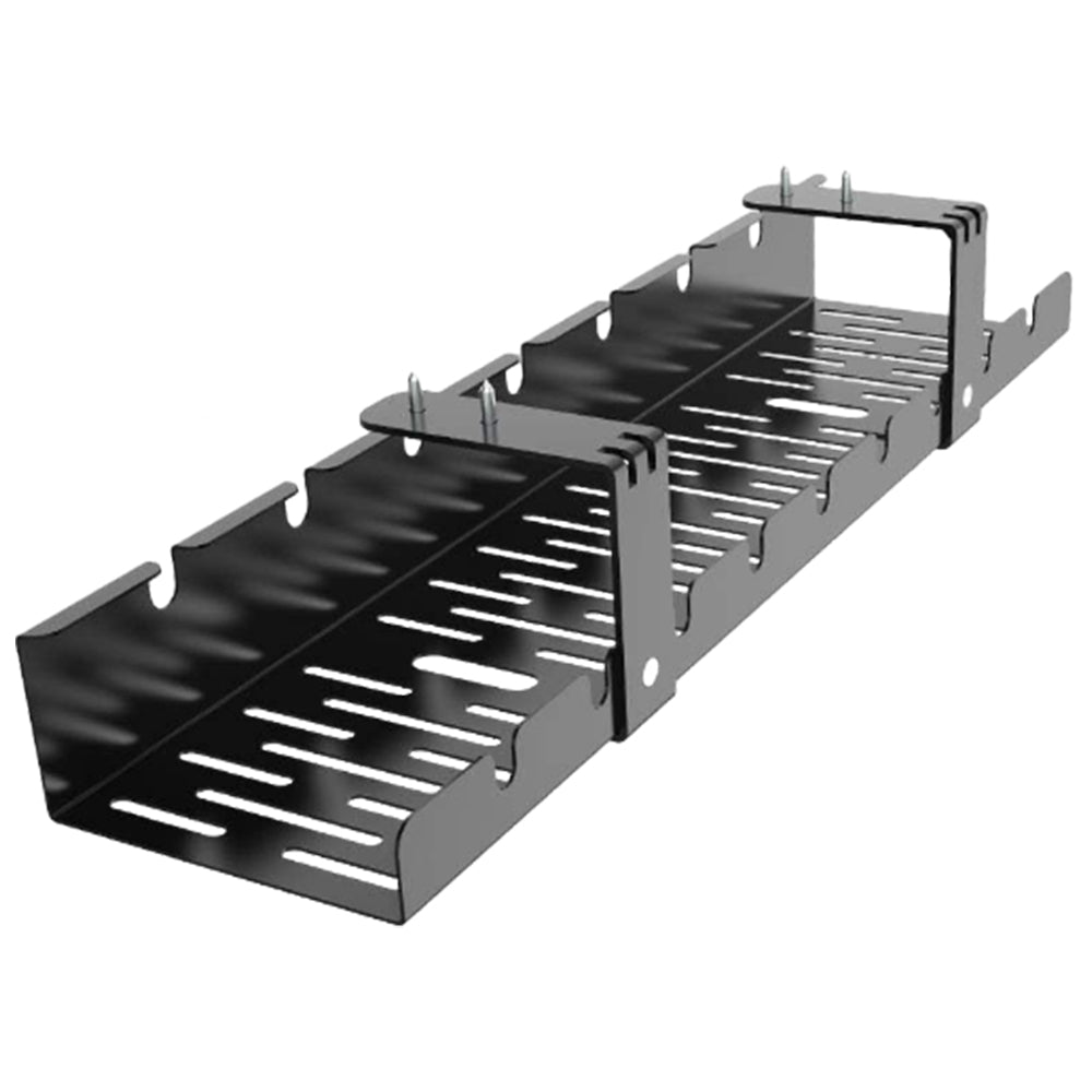 Under Desk Cable Management Tray Cord Wire Organizer Cable Storage Basket Black