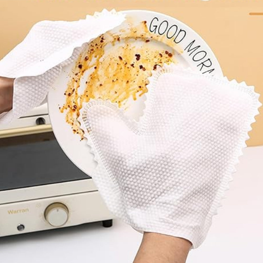 200Pcs Multi-Purpose Washable Dusting Gloves Reusable Home Cleaning Gloves