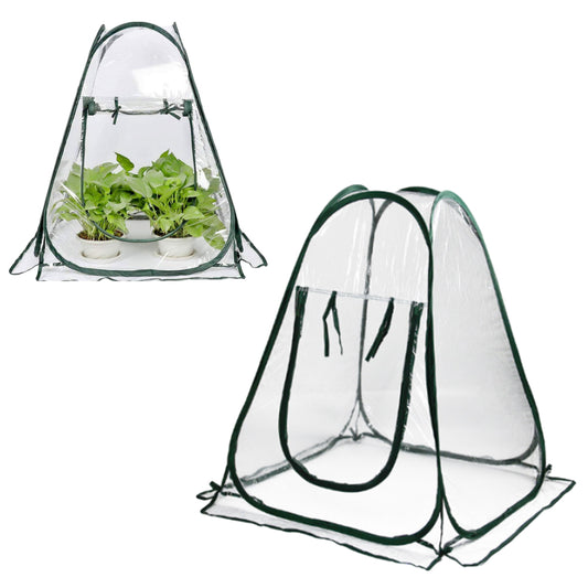 70x70x80cm Pop-up Greenhouse Cover Transparent PVC Small Grow Plant House Tent