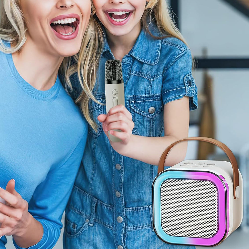 Portable Bluetooth Karaoke Machine with 2 Microphones