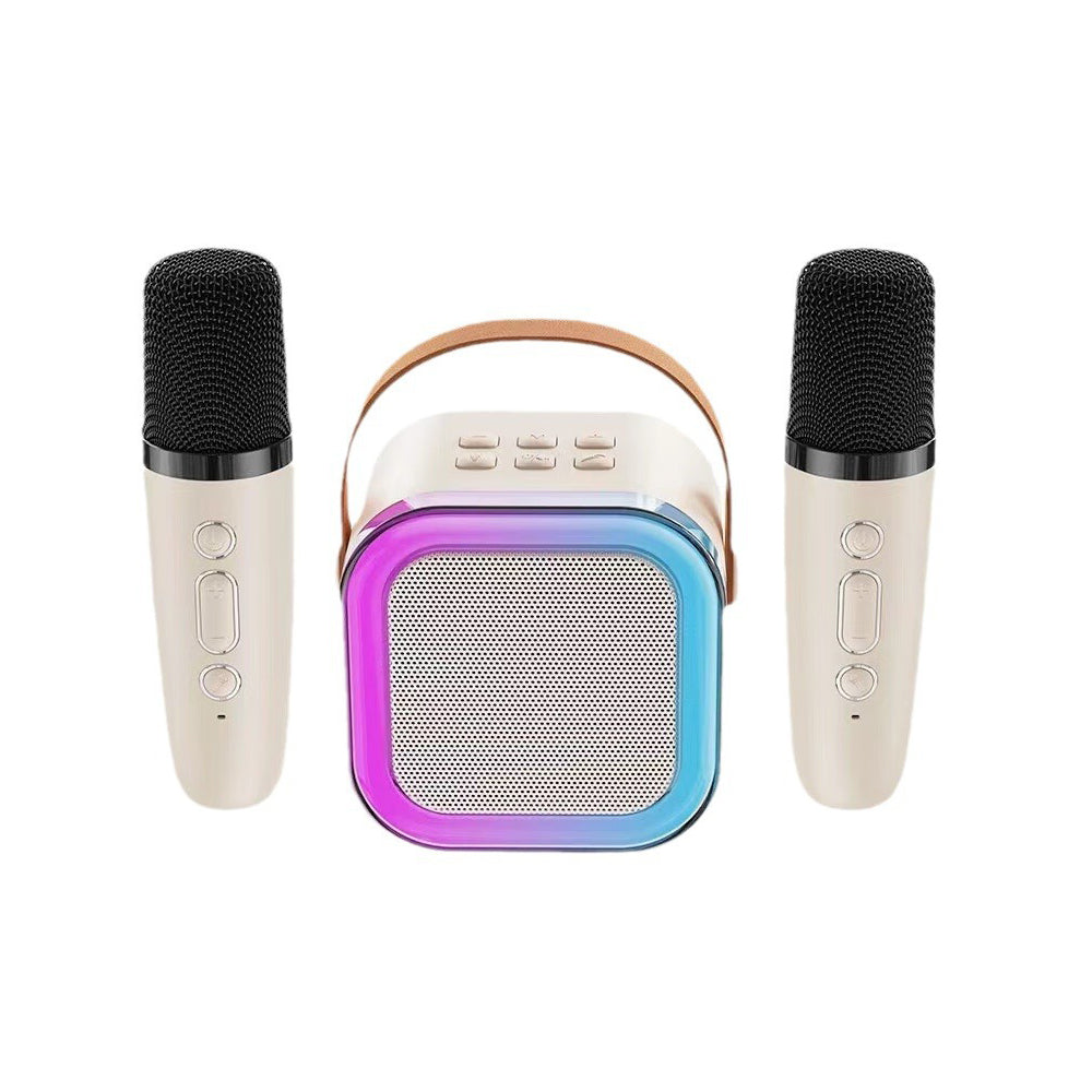Portable Bluetooth Karaoke Machine with 2 Microphones