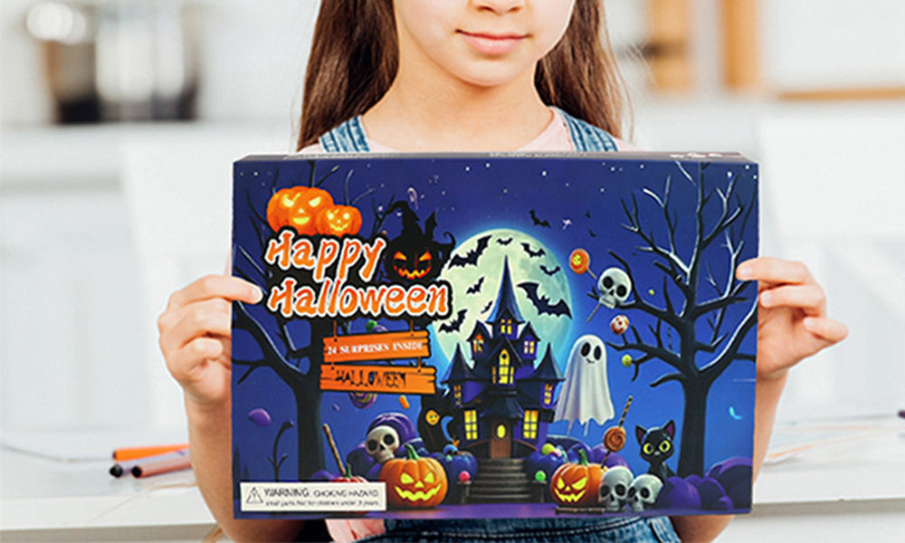 24-Day Halloween Advent Calendar Cartoon Theme Countdown Blind Box