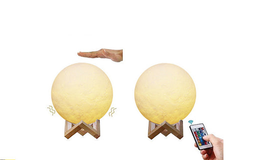 8cm RGB Moon Lamp Night Light with Remote Control