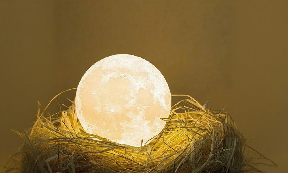 8cm RGB Moon Lamp Night Light with Remote Control