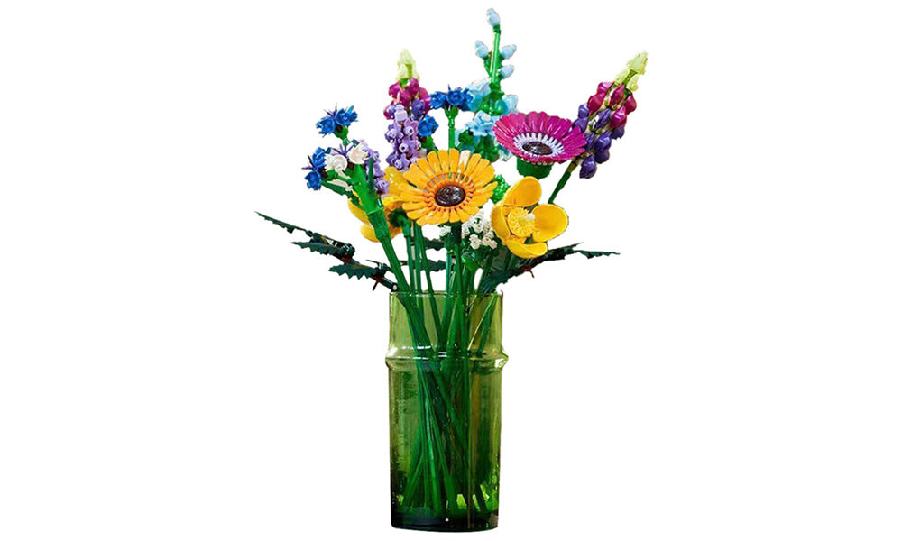 Wildflower Bouquet Block Set for Adults Artificial Flower Building Set