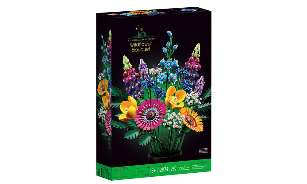 Wildflower Bouquet Block Set for Adults Artificial Flower Building Set